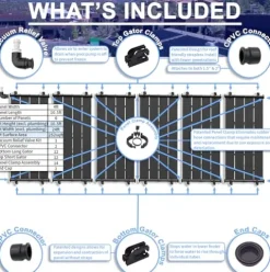 Fenix Pool Solar Heliocol Solar Pool Heater DIY Kit Black