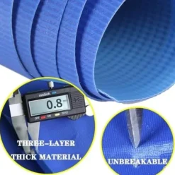 FFCJJDS Oversized Above Ground Inflatable Swimming Pool 15x4ft Blue