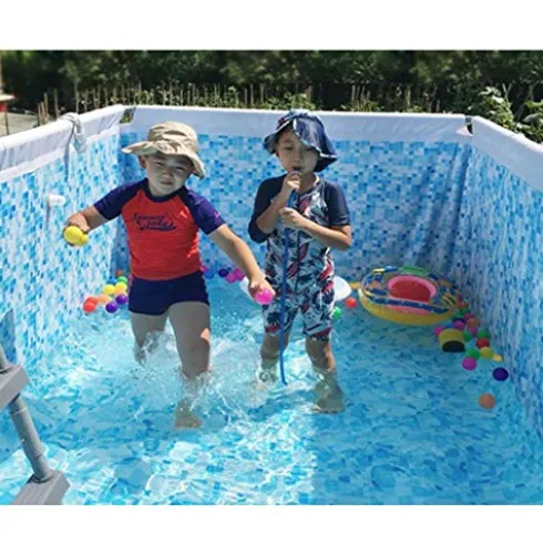 FFCJJDS Ultra Frame Swimming Pool Set with Filter Pump, Ladder & Pool Cover