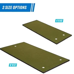 Fiberbuilt Indoor & Outdoor Golf Putting Green 4′ x 10′ Professional Grade Mat Green