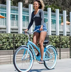 Firmstrong Bella Classic Women’s Beach Cruiser Bicycle Baby Blue