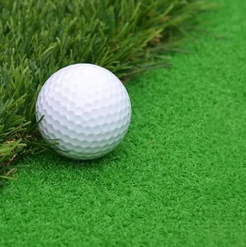 FixtureDisplays Golf Putting Green Mat Set Artificial Turf with Golf Balls and Putter 20 X 10