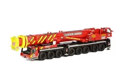 FloZ Liebherr LTM 1500-8.1 Neeb & Schuch Mobile Crane 1/50 Diecast Model Red/Yellow