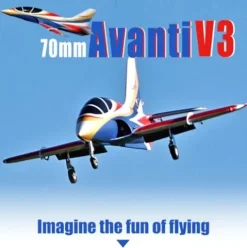 Fms 70mm Avanti V3 EDF RC Jet PNP Gold