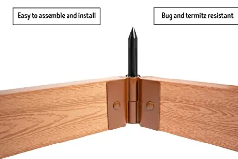 Frame It All Classic Sienna Raised Garden Bed 4′ x 16′ x 16.5