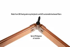 Frame It All Classic Sienna Raised Garden Bed 4′ x 16′ x 22″ – 2″ Profile Classic Sienna