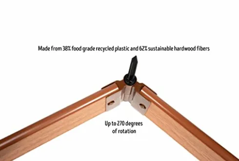 Frame It All Classic Sienna Walk-Through Center Circle Raised Garden Bed 14′ x 16′ x 16.5