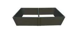 Frame It All Weathered 2″ 4’x8’x22 Raised Garden Bed Weathered Wood 2