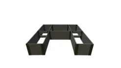 Frame It All Weathered Wood Walk-in U-Shape Raised Garden Bed 8′ x 8′ x 22