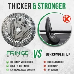 Fringe Sport Bumper Plates Set – Tie-Dye Tiger Stripe