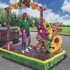 Fun Express Mardi Gras Parade Float Deluxe Decorating Kit 10 Pieces
