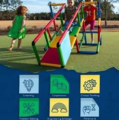 Funphix Toddler Climbing Toys Indoor & Outdoor Jungle Gym 296pcs