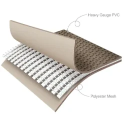 Funsicle Durable Rectangular Pool Cover for Oasis and Activity Pools Gray