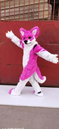 FurryWu Studio Pink Rose Husky Fursuit Fullsuit Costume