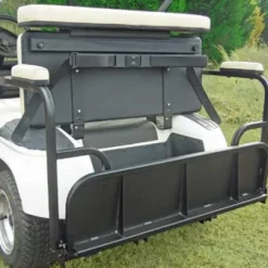 3G 2-in-1 Combo Seat Kit & Golf Bag Carrier for EZGO RXV Golf Carts 2008+ White