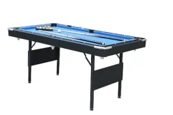 Gao Bao Long 5.5-Foot 3-in-1 Portable Folding Pool Table Blue
