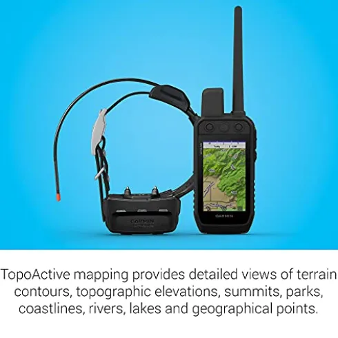 Garmin Alpha 200 Handheld Dog Device with TT15, Sunlight-readable 3.5″ Touchscreen Black