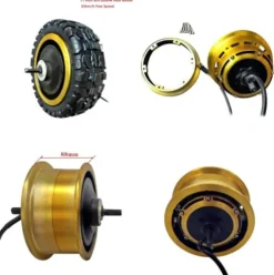 Generic 11″ Gold 60V 3000W Electric Scooter Hub Motor