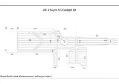 Generic Boat EVA Faux Teak Decking Floor Kit for 2017 Supra SG Cockpit