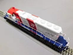 Generic Burlington Northern Legacy SD40-2 Diesel Locomotive Engine #1876 O Gauge White