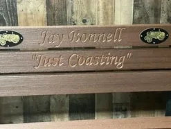 Generic Memorial Park Bench Recycled Plastic Walnut