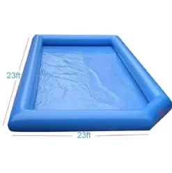 GEPAS Inflatable Pool Water Walking Ball with Blower 23x23x1.8ft Blue