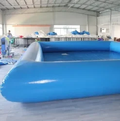 GEPAS Inflatable Rectangle Above Ground Swimming Pool New as Picture Show
