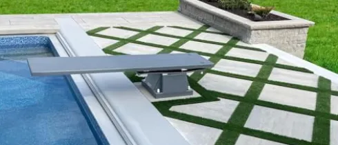 Global Pool Products 4 Bolt Base Spring Kit for 8′ Diving Board Stand Sand