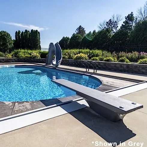 Global Pool Products 8′ White Diving Board Replacement for Inground Pools