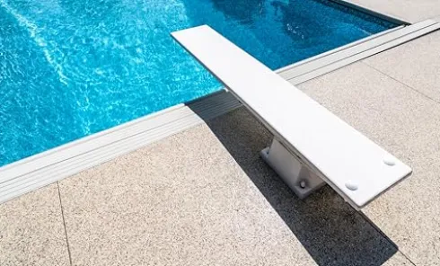 Global Pool Products Diving Board Stand Replacement Base with Jig for Inground Swimming Pool Sand