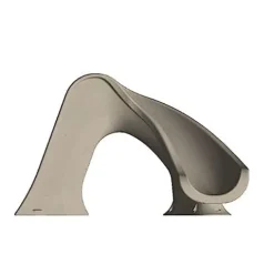 Global Pool Products Splash Inground Water Slide Deck Mounted Right Curve Sand