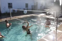 Global Pool Products Stainless Steel Volleyball Set for Inground Pools