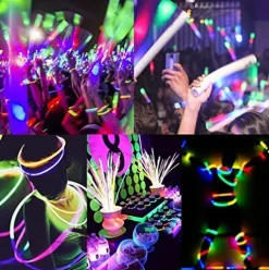 Glow With Us 1200 Glow Stick Necklaces Bulk Assorted Colors