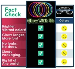 Glow With Us Red Glow Stick Bracelets 2500 Pack