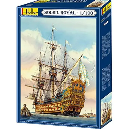 Glow2B Heller Soleil Royal Boat Model Building Kit Navy