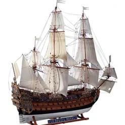 Glow2B Heller Soleil Royal Boat Model Building Kit Navy