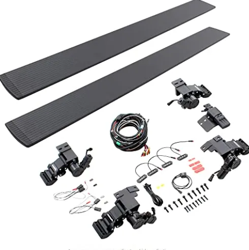 Go Rhino E1 Electric Running Board Kit for 15-24 F-350/F-250/F-150 Textured Black