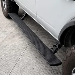 Go Rhino E1 Electric Running Board Kit for Jeep Wrangler Textured Black