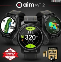 Golf Buddy Aim W12 Golf GPS Watch Black
