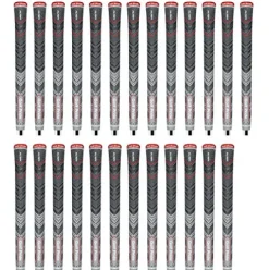 Golf Pride MCC PLUS4 Align Standard Ribbed Grey Golf Grip Bundle