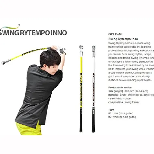 Golfami Swing Rytempo Inno Golf Swing Rhythm Tempo Trainer Lime