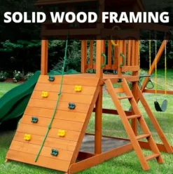 Gorilla Playsets Avalon Treehouse Wooden Swing Set Cedar