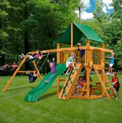 Gorilla Playsets Chateau Wood Swing Set Cedar