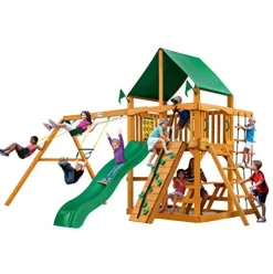 Gorilla Playsets Chateau Wood Swing Set Cedar