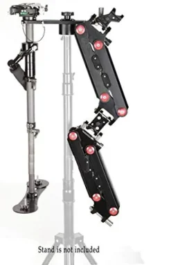 GOWE 1-8kg Load Steadycam Carbon Fiber Stabilizer with Vest and Sled Black