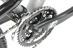 Gravity 2025 FSX 2.0 Dual Suspension Mountain Bike Matt Black with Green Wheels 17inch