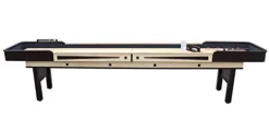 Hathaway Merlot 12′ Shuffleboard Table Espresso Natural