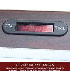 Hathaway Midtown II 6-ft Air Hockey Family Game Table Dark Cherry Wood