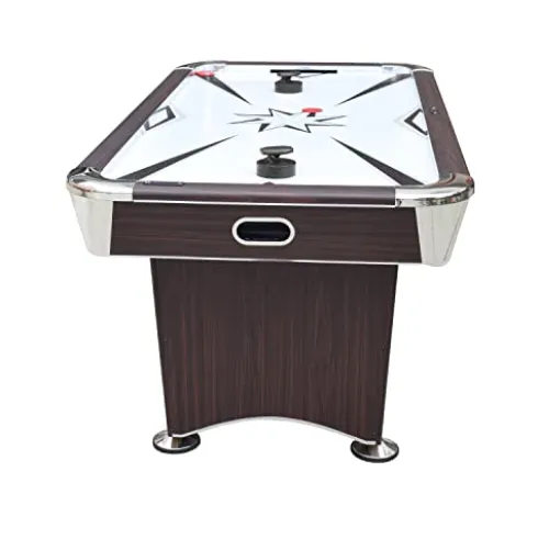 Hathaway Midtown II 6-ft Air Hockey Family Game Table Dark Cherry Wood