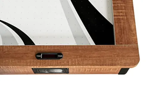 Hathaway Midtown 72-in Air Hockey Table LED Scoring Cherry Finish White Oak